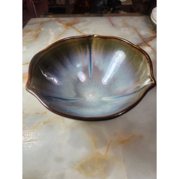 Bill Campbell Handcrafted Signed Ceramic Bowl Studio Art Brown Glazed Bowl - Picture 3 of 16